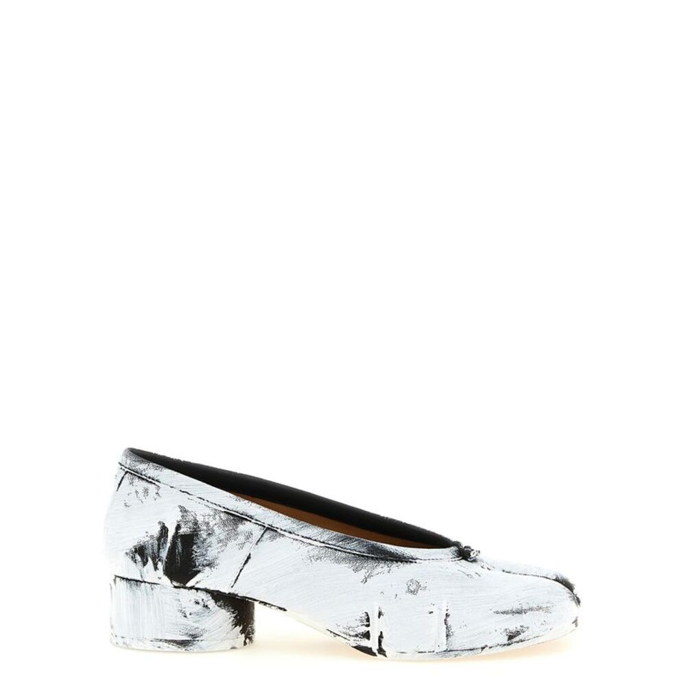 Maison Margiela Bicolor Lambskin Mid Heel Women's Pumps
